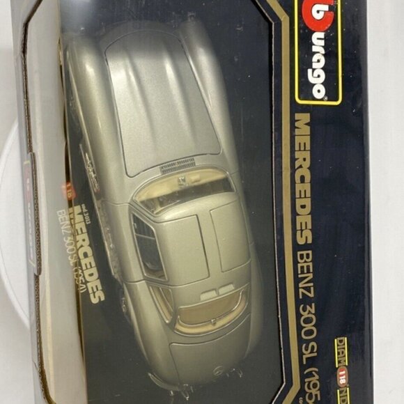 Burago 1954 Silver Mercedes Benz 300SL Diecast new in box - Picture 8 of 9